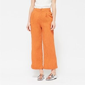 Lacausa Azalea Crinkle Lightweight Trousers in Cayenne